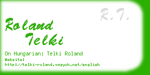 roland telki business card